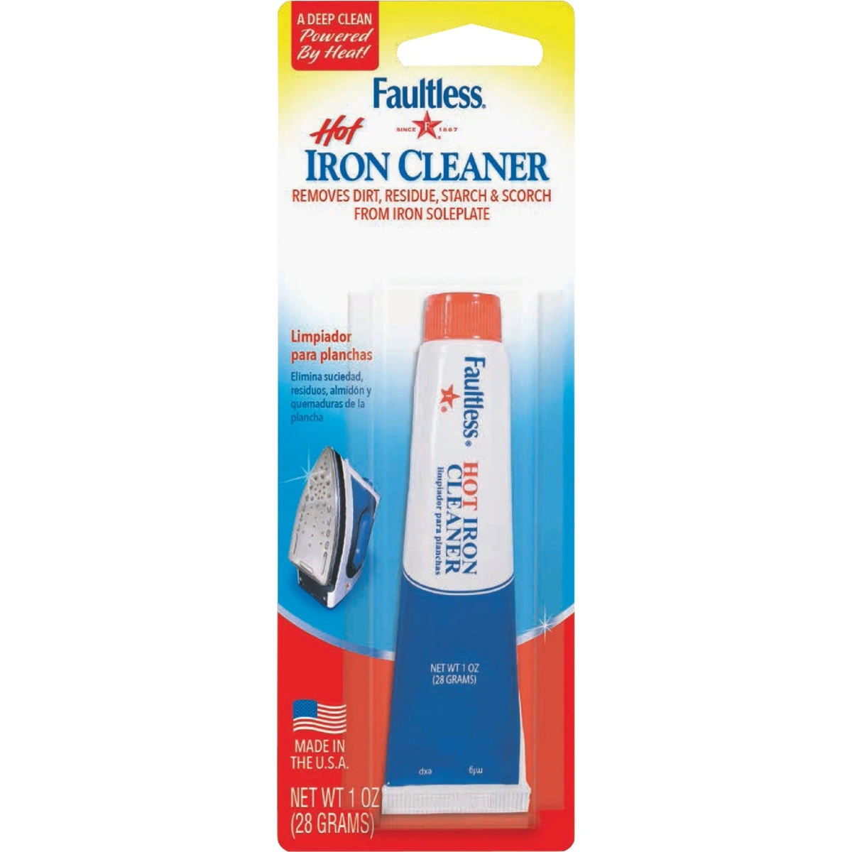1 Oz. Hot Iron Cleaner - Nontoxic Soleplate Cleaner For All Irons
