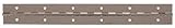 The Hillman Group 852638 12 x 1-1/16" Continuous Hinge- Surface Mount - Fixed Pin - Nickel Plated 1-Pack