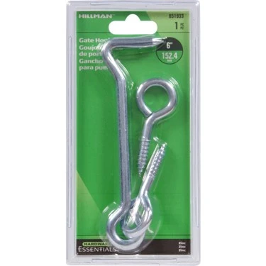 6-inch Heavy-duty Gate Hook And Eye Set For Secure Closure