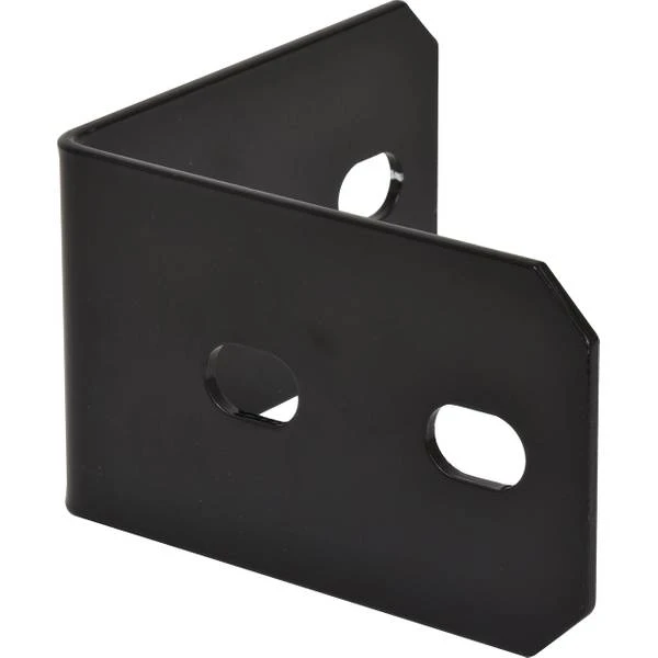 Black 4.9" X 3" X 1/8" Forged Heavy Duty Corner Brace