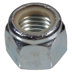 10mm Zinc-plated Metric Nylon Insert Lock Nuts - 2 Count
