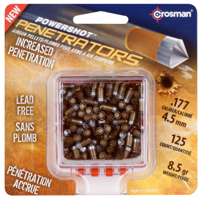 Penetrator Air Gun Pellets, .177 Caliber, Lead-free, 125 Count