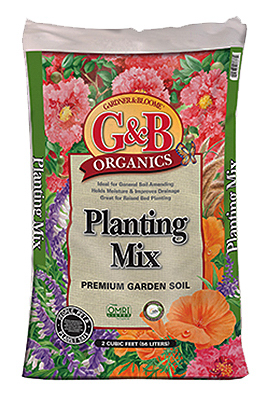 Organic Planting Mix, 2-cu. Ft. For Raised Beds & Soil Amending
