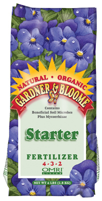 Plant Starter Organic Fertilizer, 4-3-2 Formula, 4 Pounds - Ideal For New Transplants