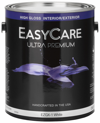 Gallon Gloss White Paint - Model Ezgx1-gl For Interior And Exterior Use