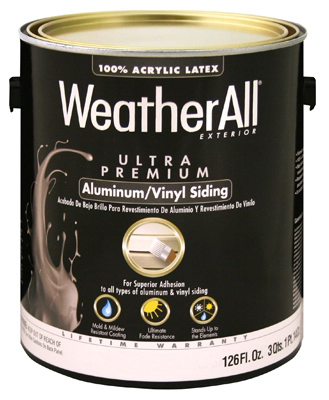 Aluminum/vinyl Siding Paint, Low-luster Finish, White, 1-gallon Container