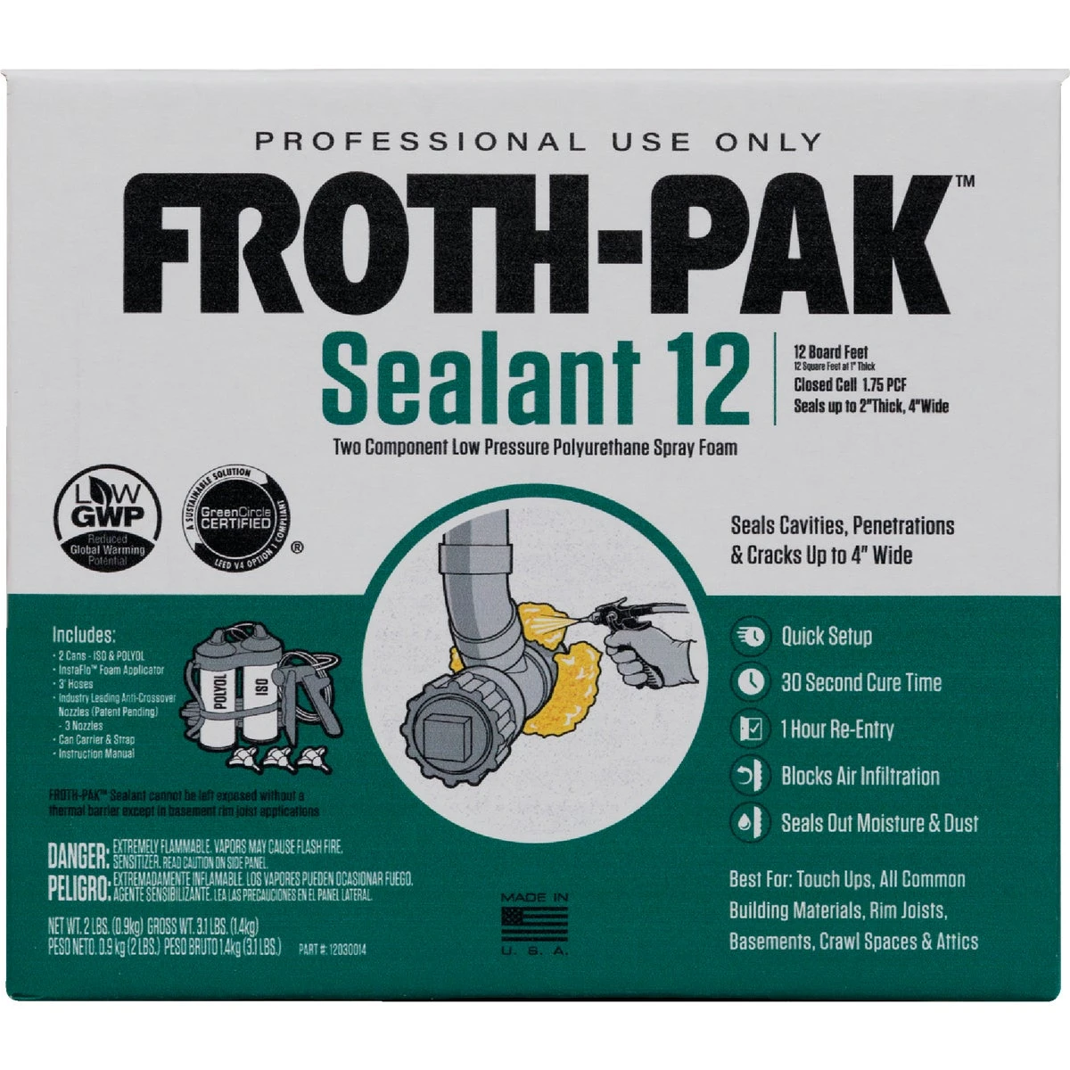 12 Two-component Polyurethane Foam Sealant Kit - Expanding Foam For Gaps