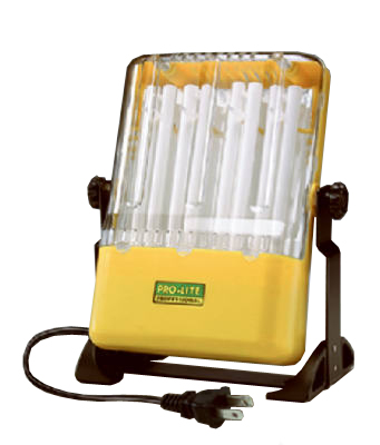 Fluorescent Work Light, 52 Watts, Model Qpl-8 For Bright Illumination