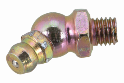 1/4 In. x 28 Grease Gun Fitting, 45-Degree, 10-Pk.