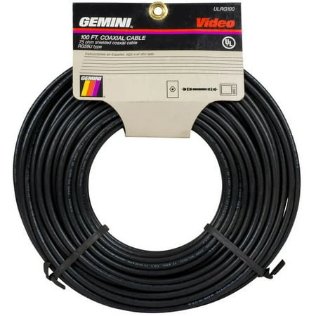 100ft High-Performance RG-59/U Coaxial Cable for Crystal Clear Audio & Video
