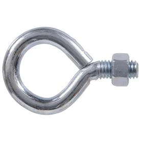 10-count 3/8-inch - 16 X 2-1/2-inch Zinc-plated Plain Eye Bolts With Hex Nuts