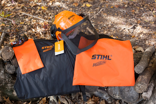 Woodcutter Kit With Helmet, Chaps, Eyewear, Tool Bag & Carrying Bag