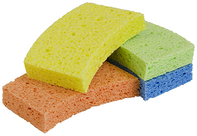 Odor Resistant Sponge - 4 Pack, Model 575314pdq By Quickie