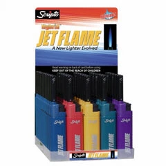 Hybrid Torch Lighter With Adjustable Flame And Safety Lock
