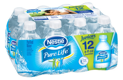 Pure Life Drinking Water, 12 Bottles Of 8 Ounces Each
