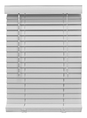 White Fauxwood Mini Blinds 2 X 23 X 64-inch For Windows