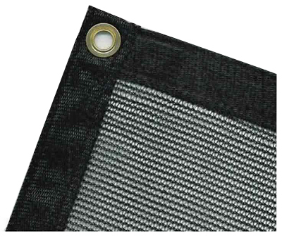 Heavy-duty Black Mesh Tarp, Polyethylene, 12' X 20' - Model Kt-m1220