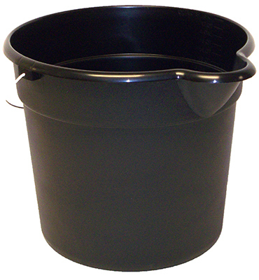 12 Quart Heavy-duty Plastic Pail With Reinforced Handle