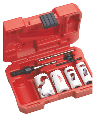 7PC ELEC HOLE SAW KIT