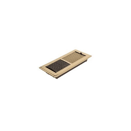 Ru412spc-r 4x12 Brass Floor Register For Home Ventilation