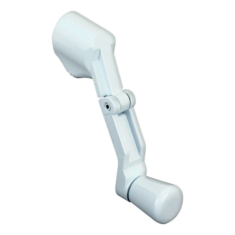 Prime-line White Zinc Single-arm Folding Crank Handle For Casement Windows