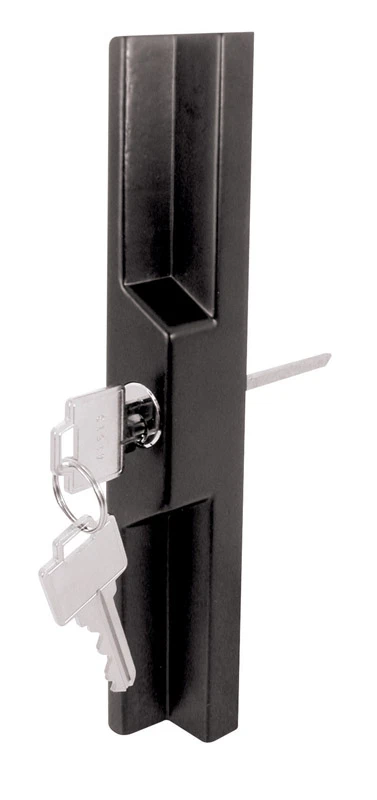 Prime-line 11-1/2 Inch Metal Pull And Keyed Locking Unit For Sliding Glass Doors