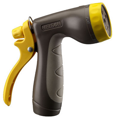 Rear Trigger Hose Nozzle With 5 Patterns And Soft Grip Handle