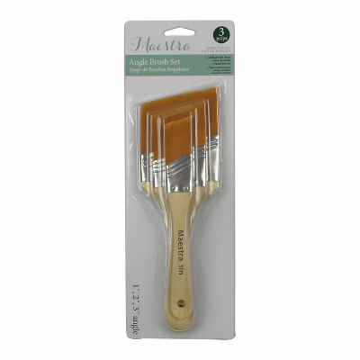 3 Piece Artist Brush Set For Painting And Crafting - Model Amu 1024