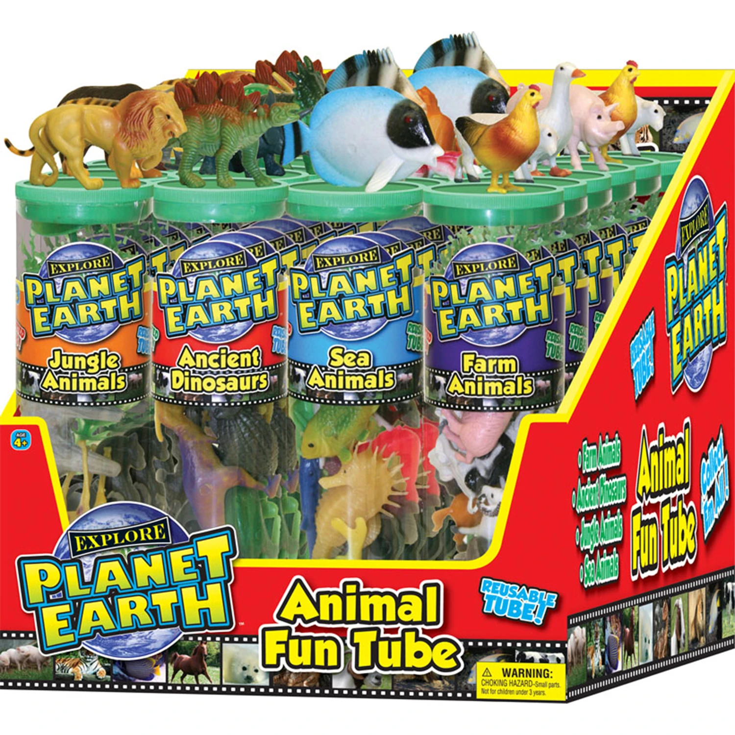 PLANET EARTH ANIMAL TUBES ASST.