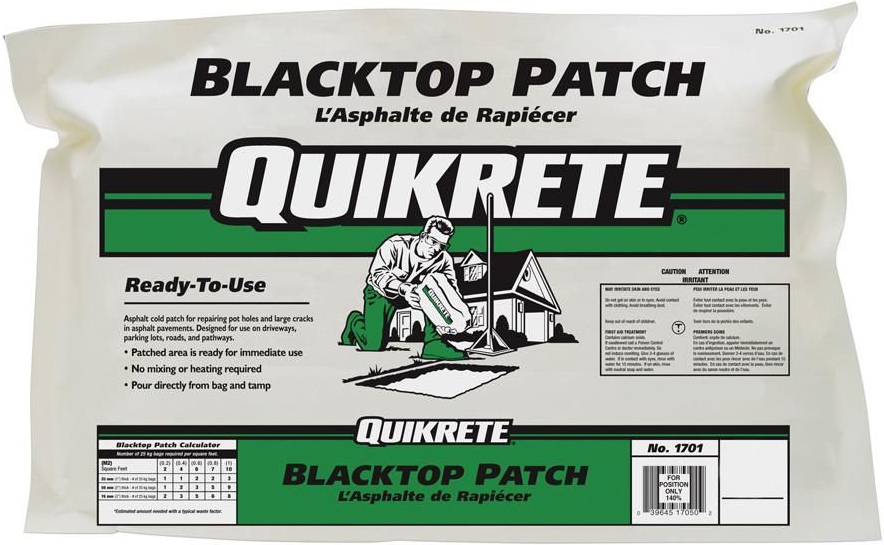 Blacktop Patch Asphalt Cold Patch 50 Lb Bag For Pothole Repair