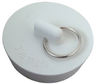 1-3/4-inch White Rubber Sink Stopper For Kitchen And Bathroom Sinks