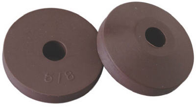2-Pack 13/16-Inch O.D. 5/8-Inch Beveled Brown Faucet Washer
