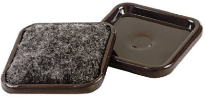 4-Pack 1-7/8-Inch Square Furniture Cups