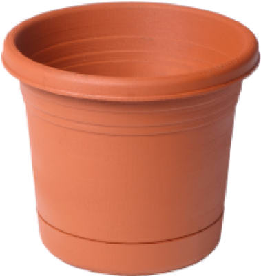 10-inch Americana Terra Cotta Planter With Saucer - Durable And Stylish