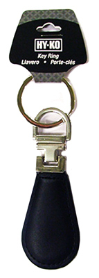 Black And Silver Leather Key Ring - Model Kho744
