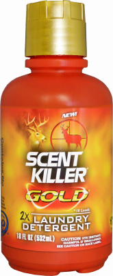 Scent Killer Gold Laundry Detergent, 18 Ounce Bottle For Odor Elimination