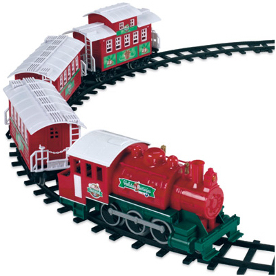 Christmas Train Set, 4-piece Holiday Decor