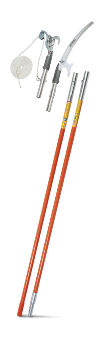 Pp 900 Heavy-duty Pole Pruner Set With Fiberglass Poles And Lopper Head