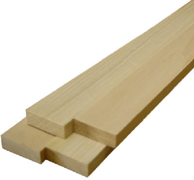 Poplar Wood Hobby Board, Half Inch Thick by Two Inches Wide by Two Feet Long