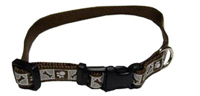 Reflective Adjustable Dog Collar, Chocolate, 3/8 X 8-12 Inches, Model 46382 A Cps12