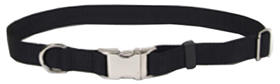 Adjustable Black Nylon Dog Collar 3/4 X 12-18 Inches Model 61601 A Blk18