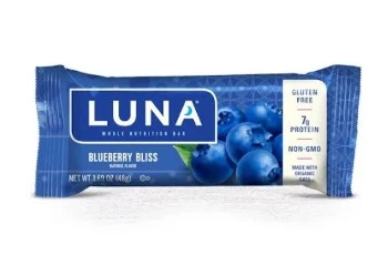 LUNA BAR LEMON ZEST/BLUEBERRY