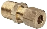 Brass Tube Fitting Connector 1/2" Compression X 1/2" Male Pipe