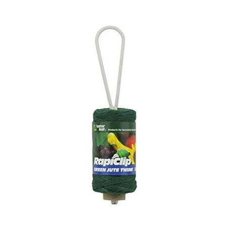 Rapiclip Green Jute Twine With Reel, 325 Feet Durable Gardening Tool