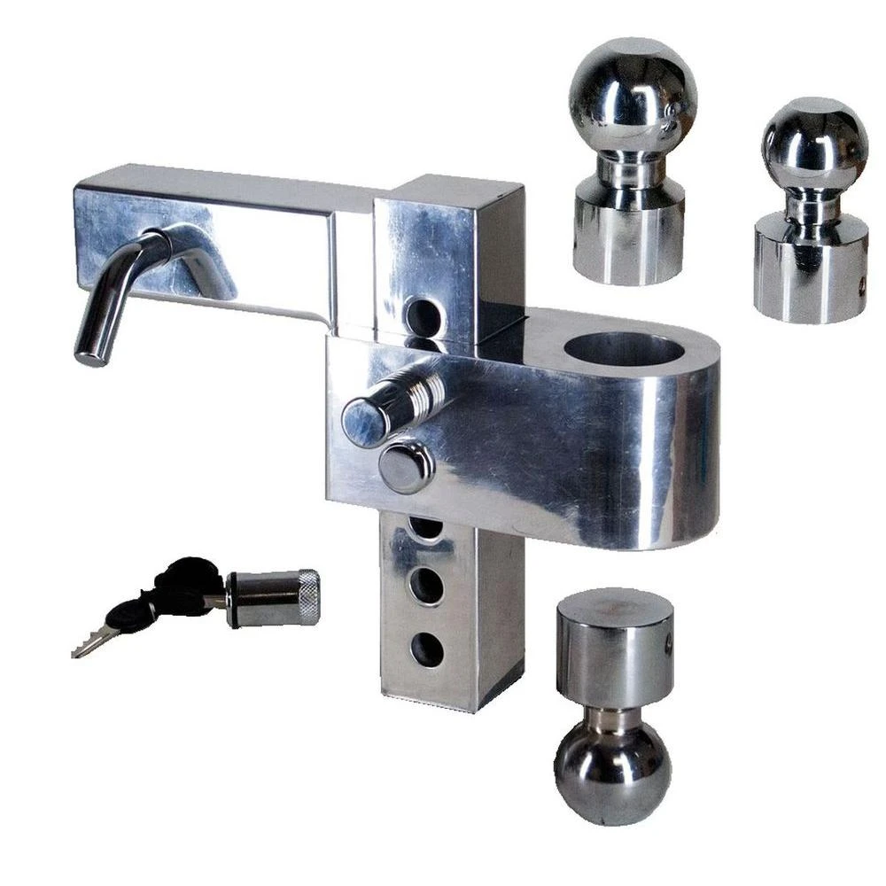 ALUMA TOW BALL MOUNT 6IN 2IN REC