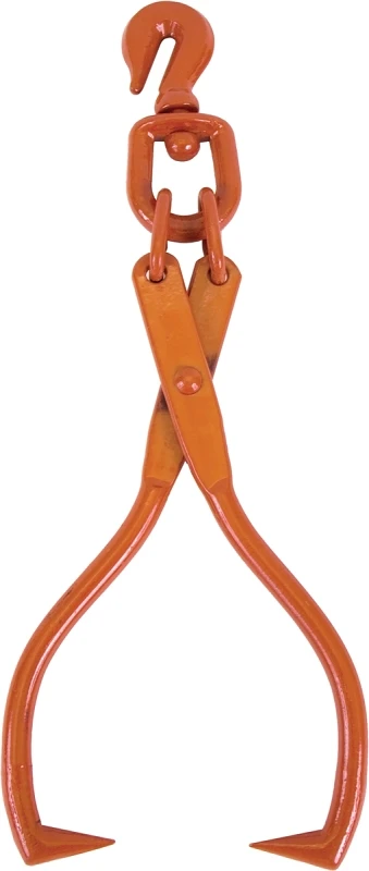 4080048/40004 Skid Tong With Grab Hook, Steel Handle, 3-9/16 To 16 In Opening