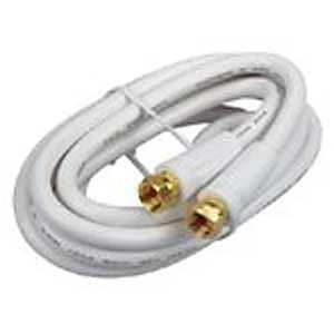 50 Feet Rg6 Coaxial Cable - Black Sheath For High-quality Signal Transmission