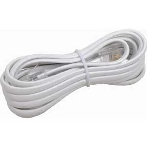 Modular Line Cord Replacement 7 Feet White Plastic Sheath Ctp210whr
