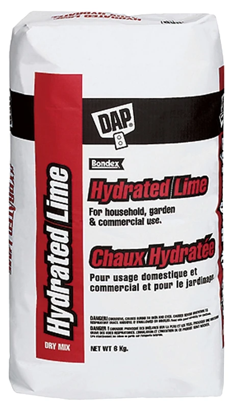Hydrated Lime Powder, White, 6 Kilograms For Construction And Gardening