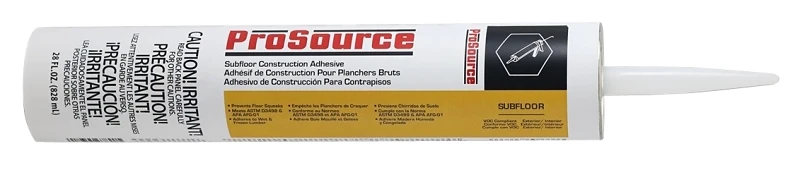 Prosource Subfloor Adhesive 28 Ounce For Lumber And Flooring Applications